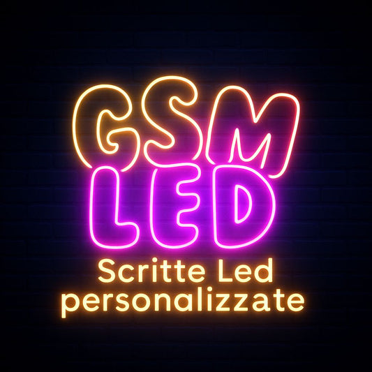 Scritta led personalizzata